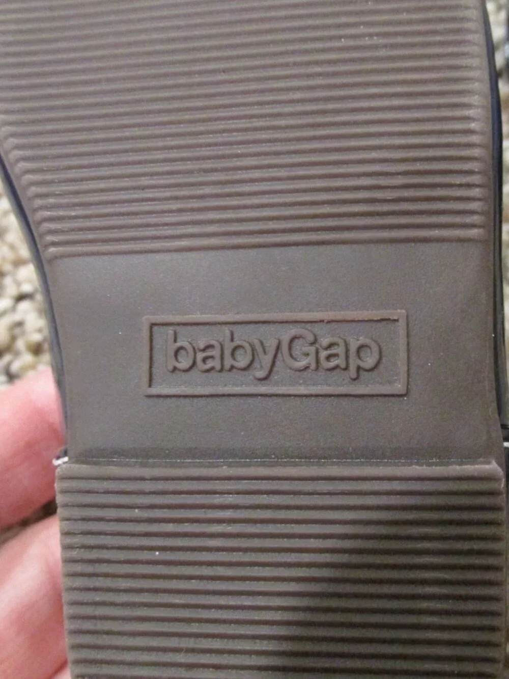 Baby Gap Mary Jane Shoes Toddler‎ Girls Size 4 Navy Blue White Stitching Snap